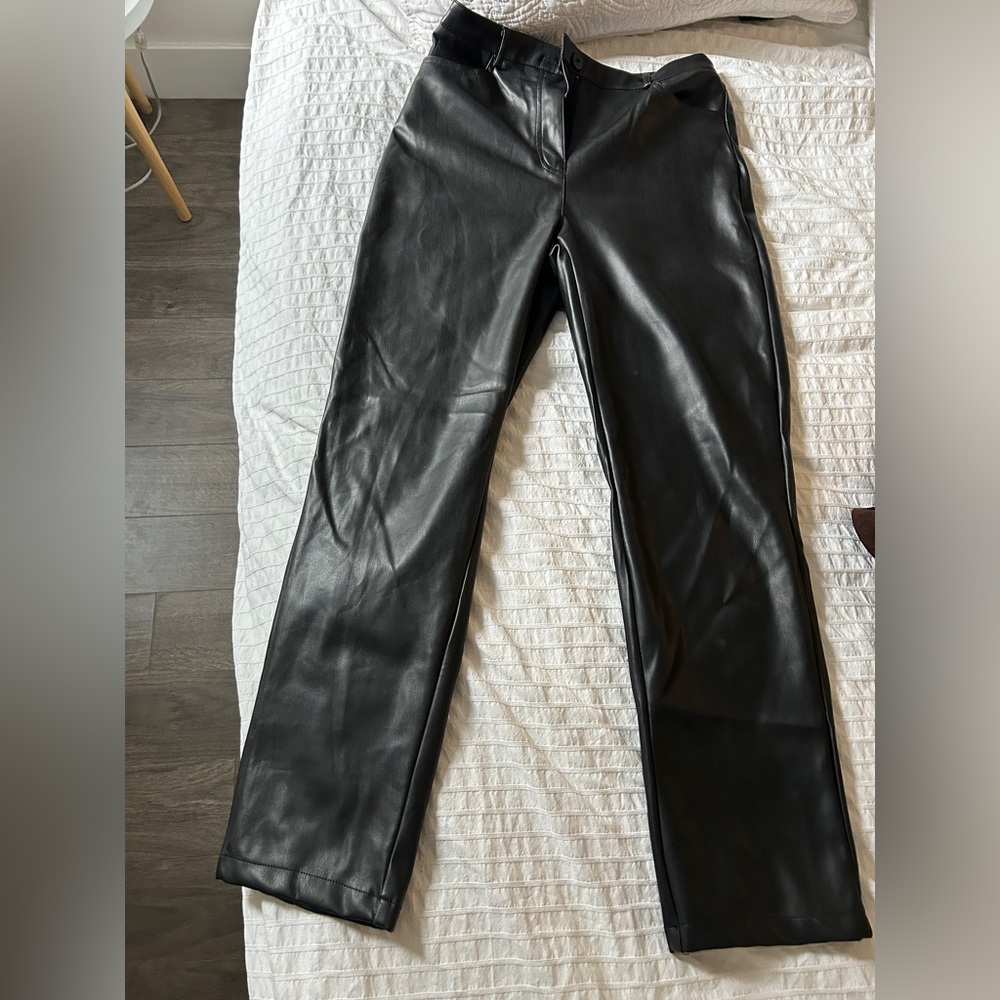 Ardene Black Faux Leather Trousers